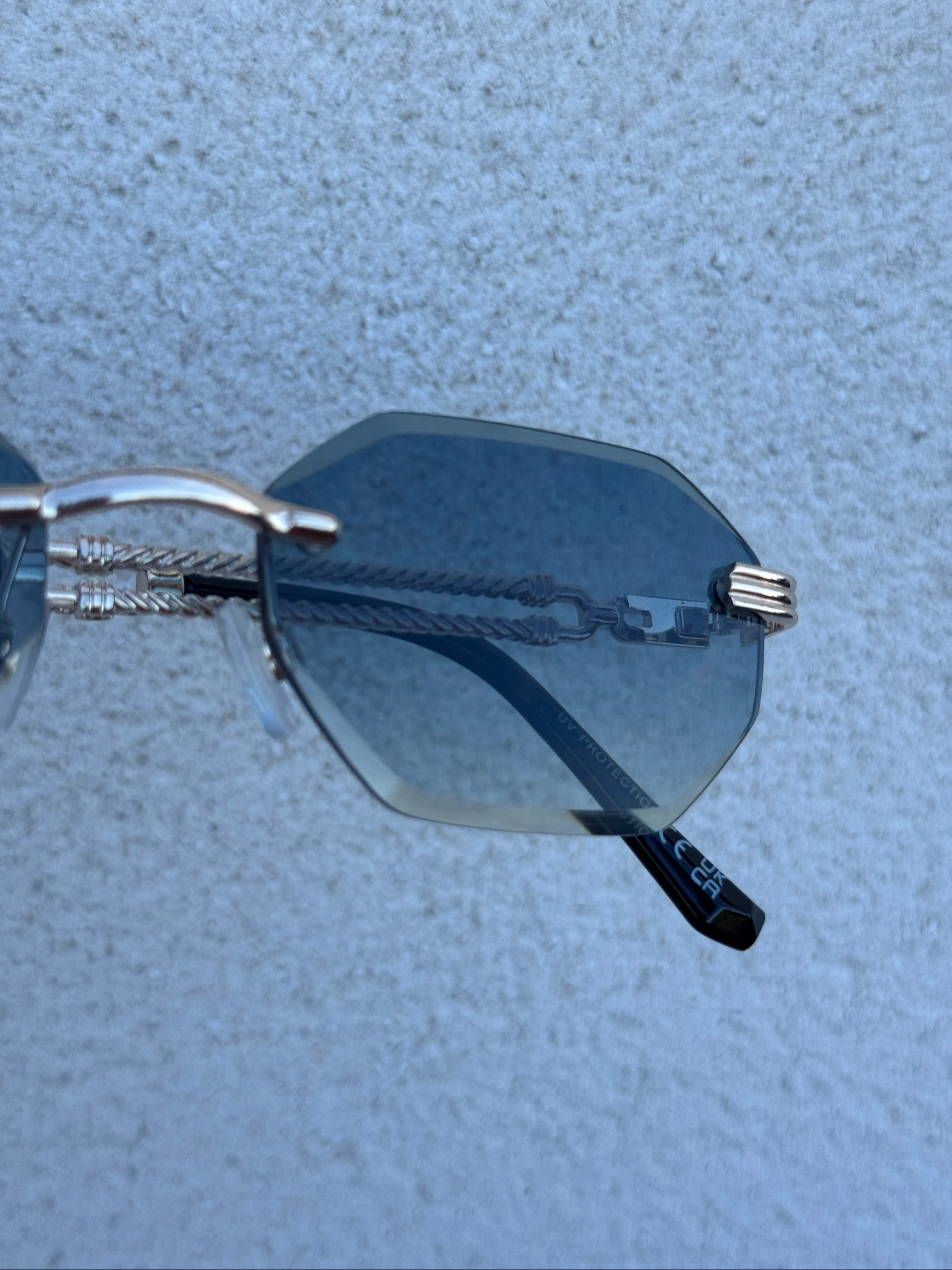 Lunettes percées miroir UV400 vintage rétro old money homme femme tendance – photo 2